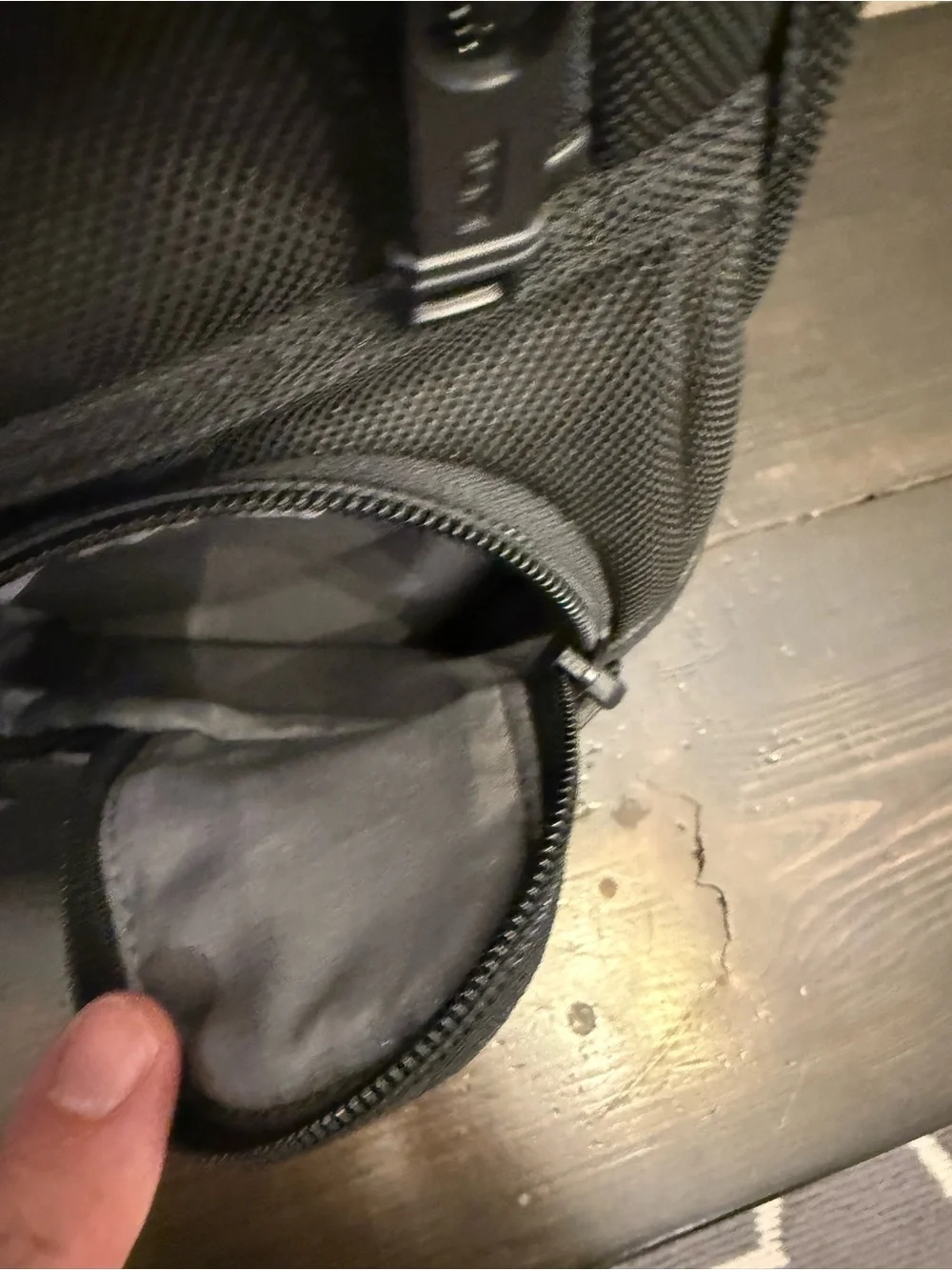 Tumi Black Backpack with JDC Patch
